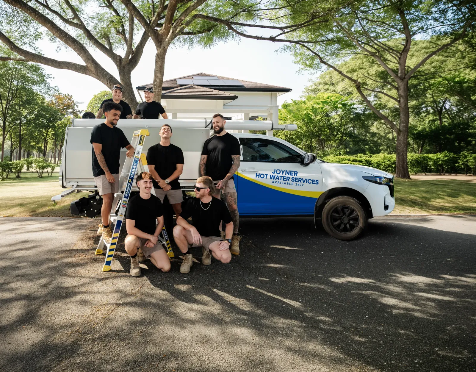 Joyner Hot Water Services team and ute